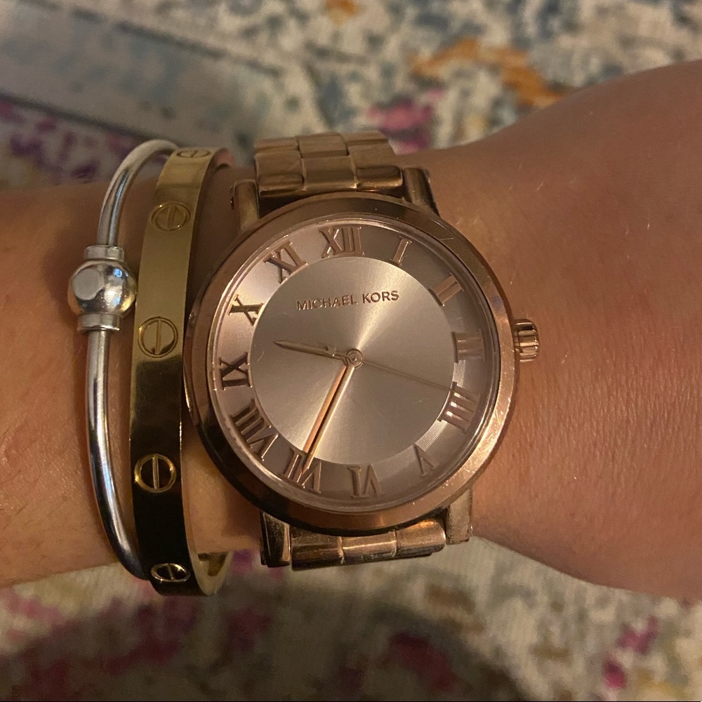 Rose gold Michaels Kors watch